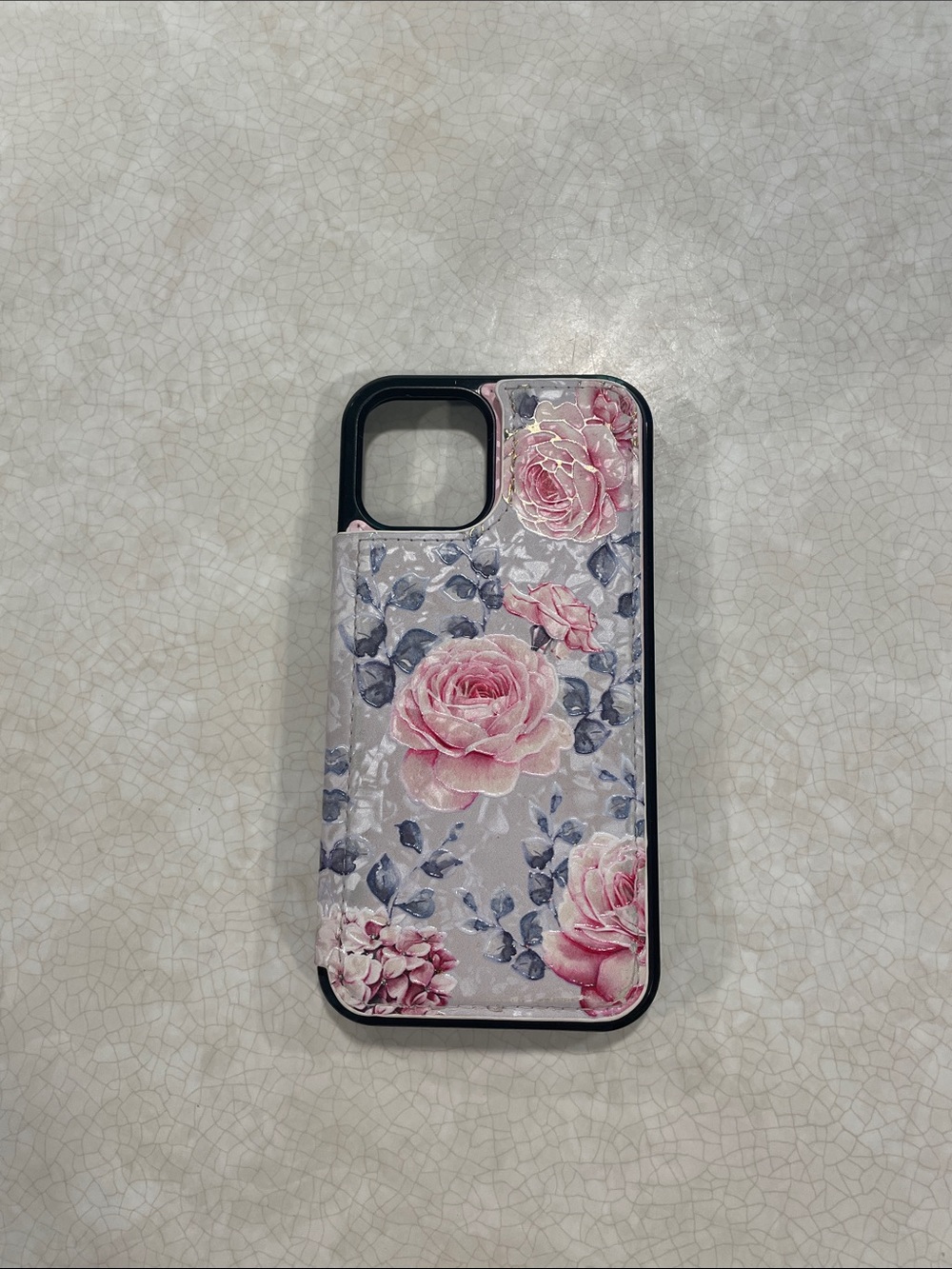 iPhone 12 Floral Wallet Case